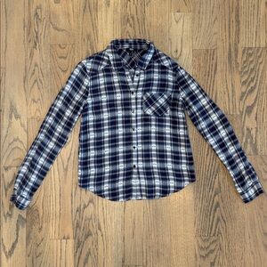 Paige Women’s Blue Plaid Button Up Size Small